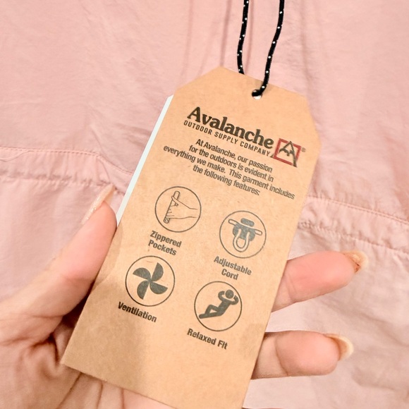 Avalanche Pink Lightweight Hooded Windbreaker Jacket • Zip Pockets • Size S - Picture 10 of 14